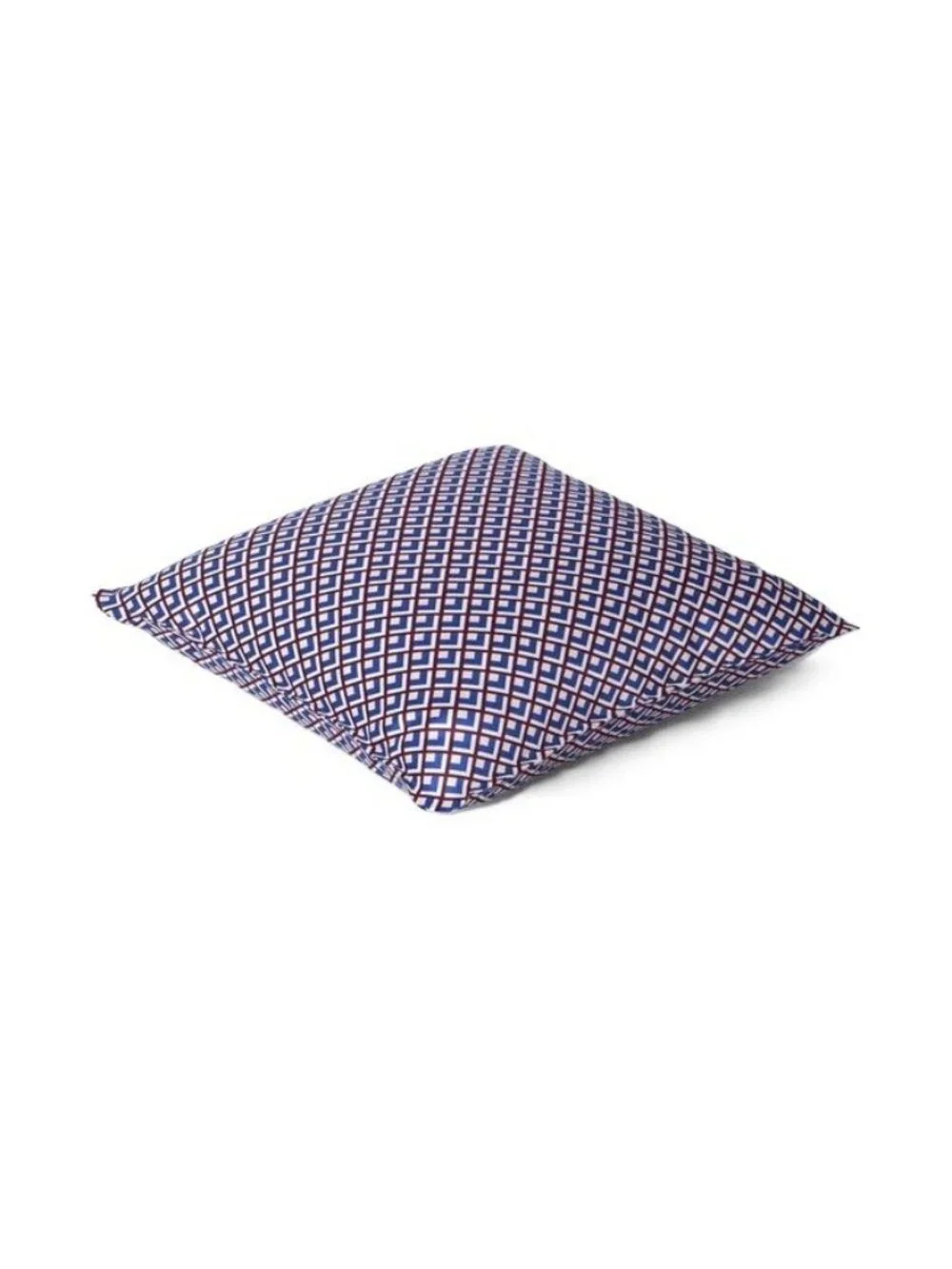 Threshold Burgundy & Blue Square Foulard 18